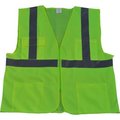 Petra Roc Inc Petra Roc Front Solid Mesh Back Safety Vest, ANSI Class 2, Lime, 4XL/5XL LV2-FSMB-4X/5X